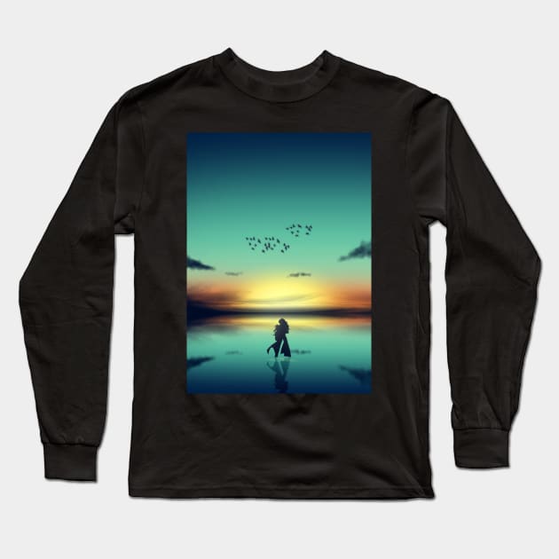 Burn Long Sleeve T-Shirt by RezhaHardrocker